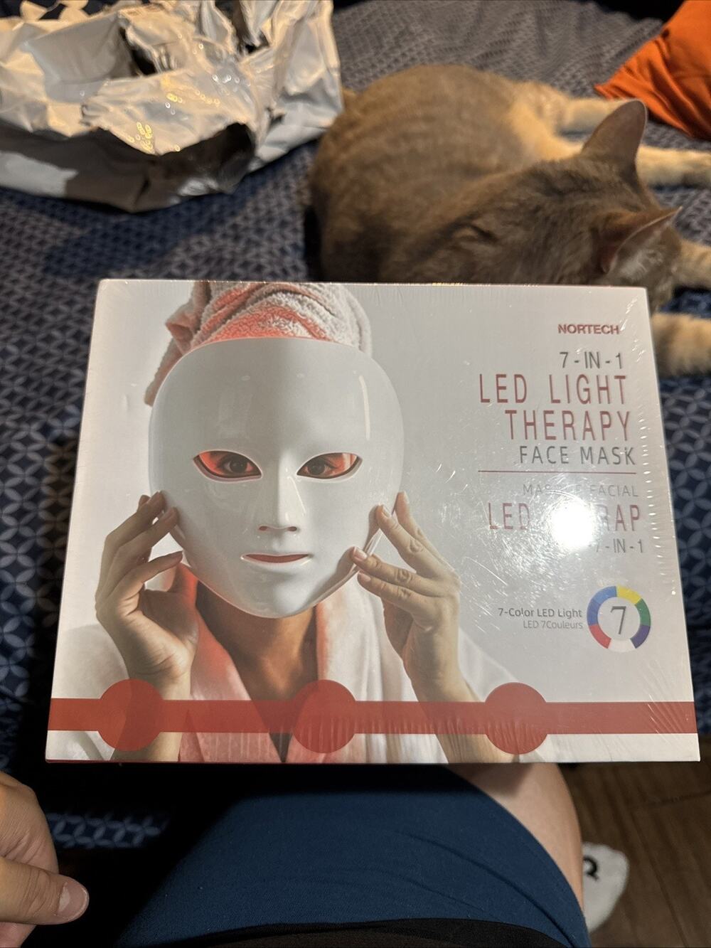 Nortech LED 7-in-1 Light Therapy Face Mask for Anti-Aging & more - New, Sealed